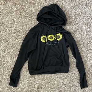 cropped sunflower hoodie